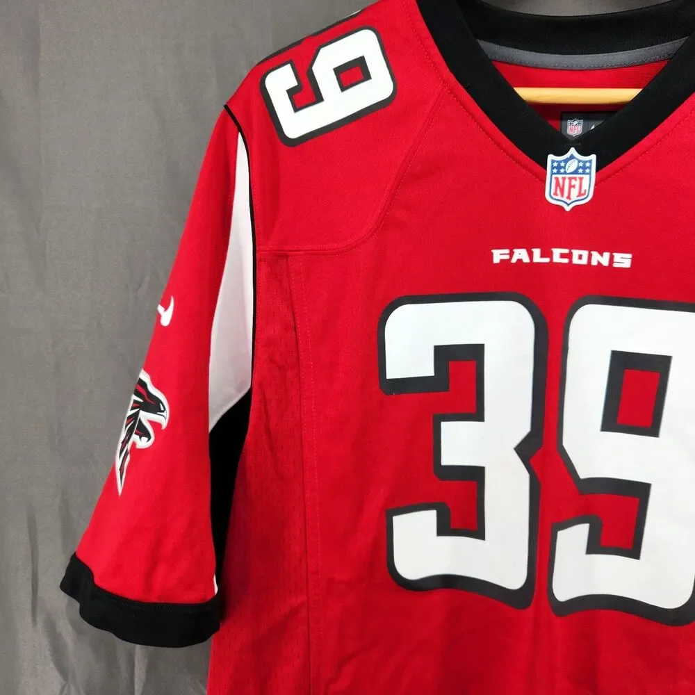 Atlanta Falcons Jersey Mens Large Red NFL Football Nike On Field Steven Jackson